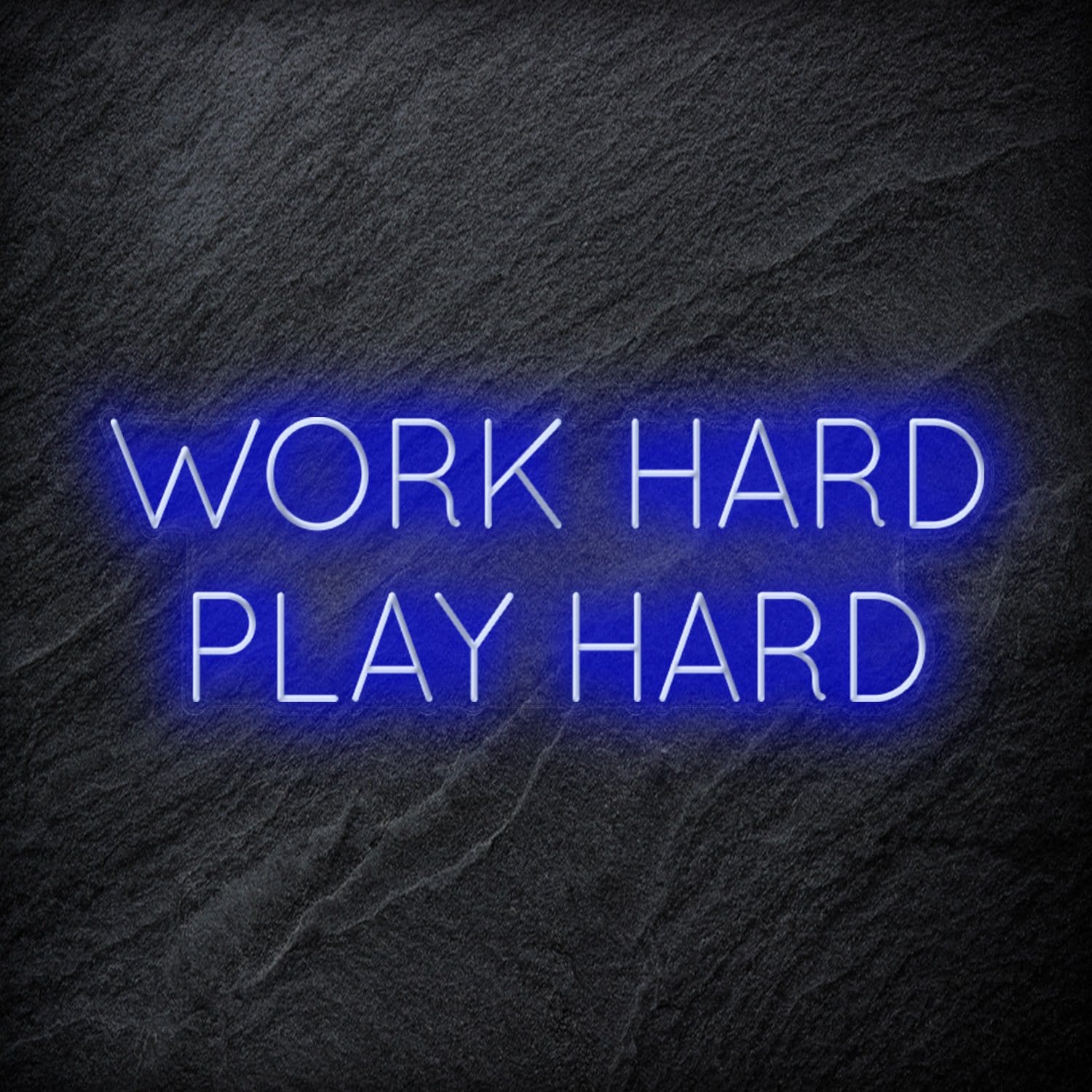 "Work Hard Play Hard" LED Neon Schriftzug Sign - NEONEVERGLOW