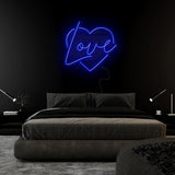 "Heart Love Herz" LED Neonschild Sign Schriftzug - NEONEVERGLOW