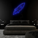 "Rakete" LED Neonschild Sign - NEONEVERGLOW
