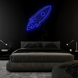 "Rakete" LED Neonschild Sign - NEONEVERGLOW