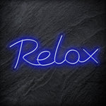 "Relax" LED Neon Sign Schriftzug - NEONEVERGLOW