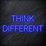"Think Different" LED Neon Schriftzug Sign - NEONEVERGLOW