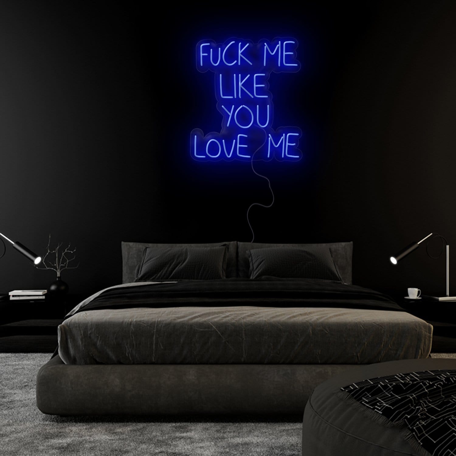 "Fuck Me Like You Love Me" LED Neon Sign Schriftzug - NEONEVERGLOW