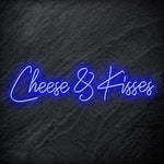 " Cheese & Kisses" LED Neon Schriftzug - NEONEVERGLOW