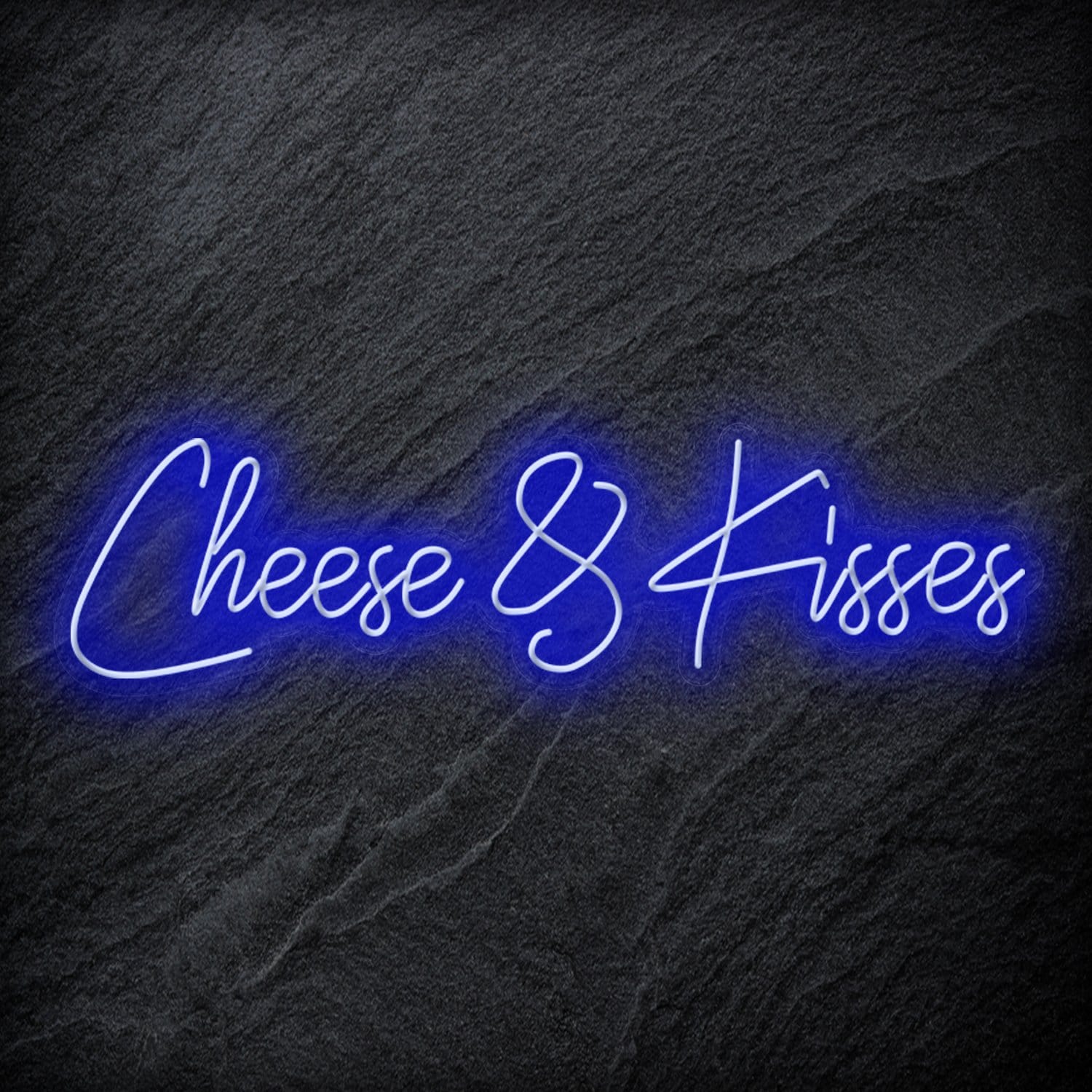 " Cheese & Kisses" LED Neon Schriftzug - NEONEVERGLOW