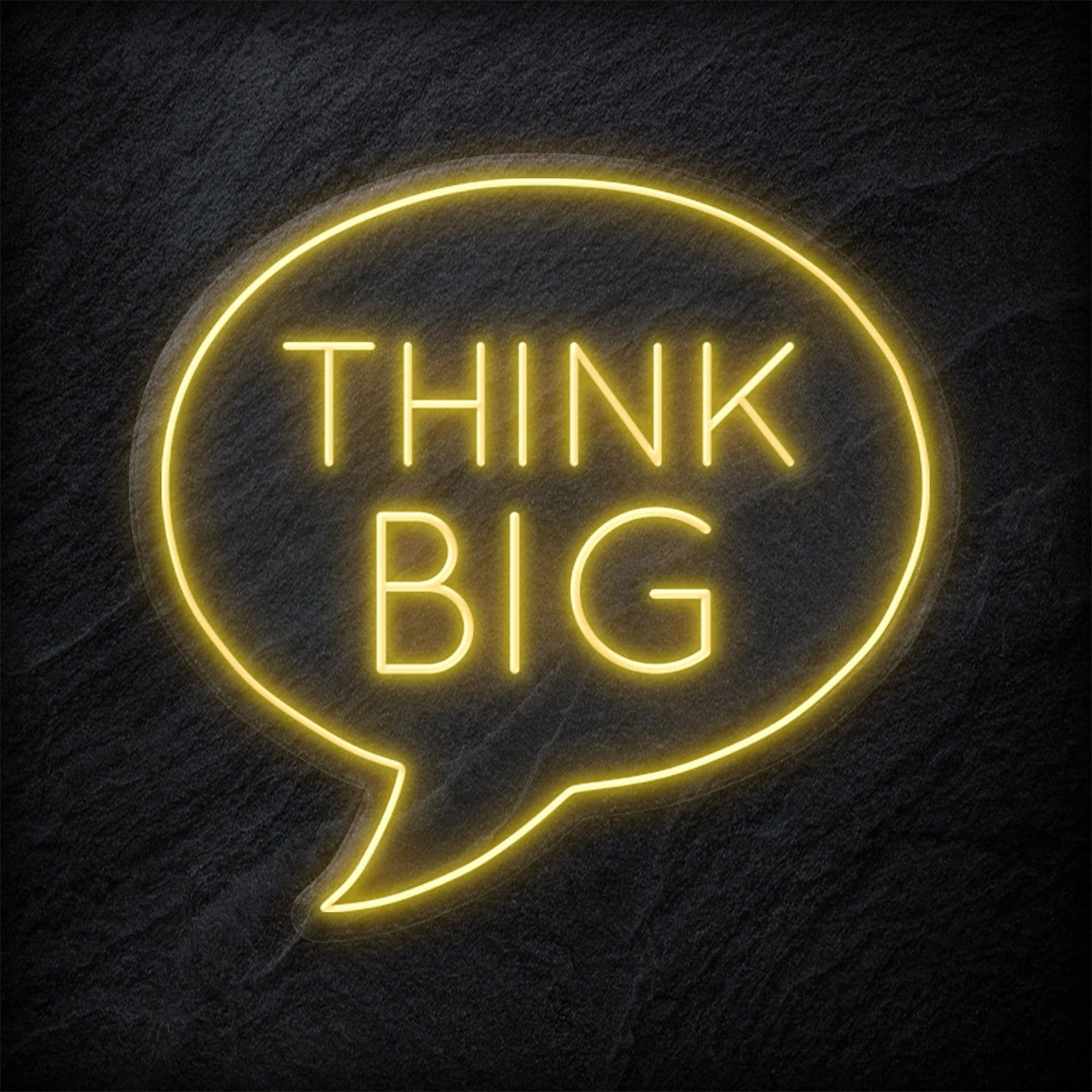 "Think Big" LED  Neon Sign Schriftzug - NEONEVERGLOW