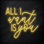 " All I Want Is You" LED Neonschild - NEONEVERGLOW