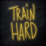 "Train Hard" LED Neon Sign Schriftzug - NEONEVERGLOW