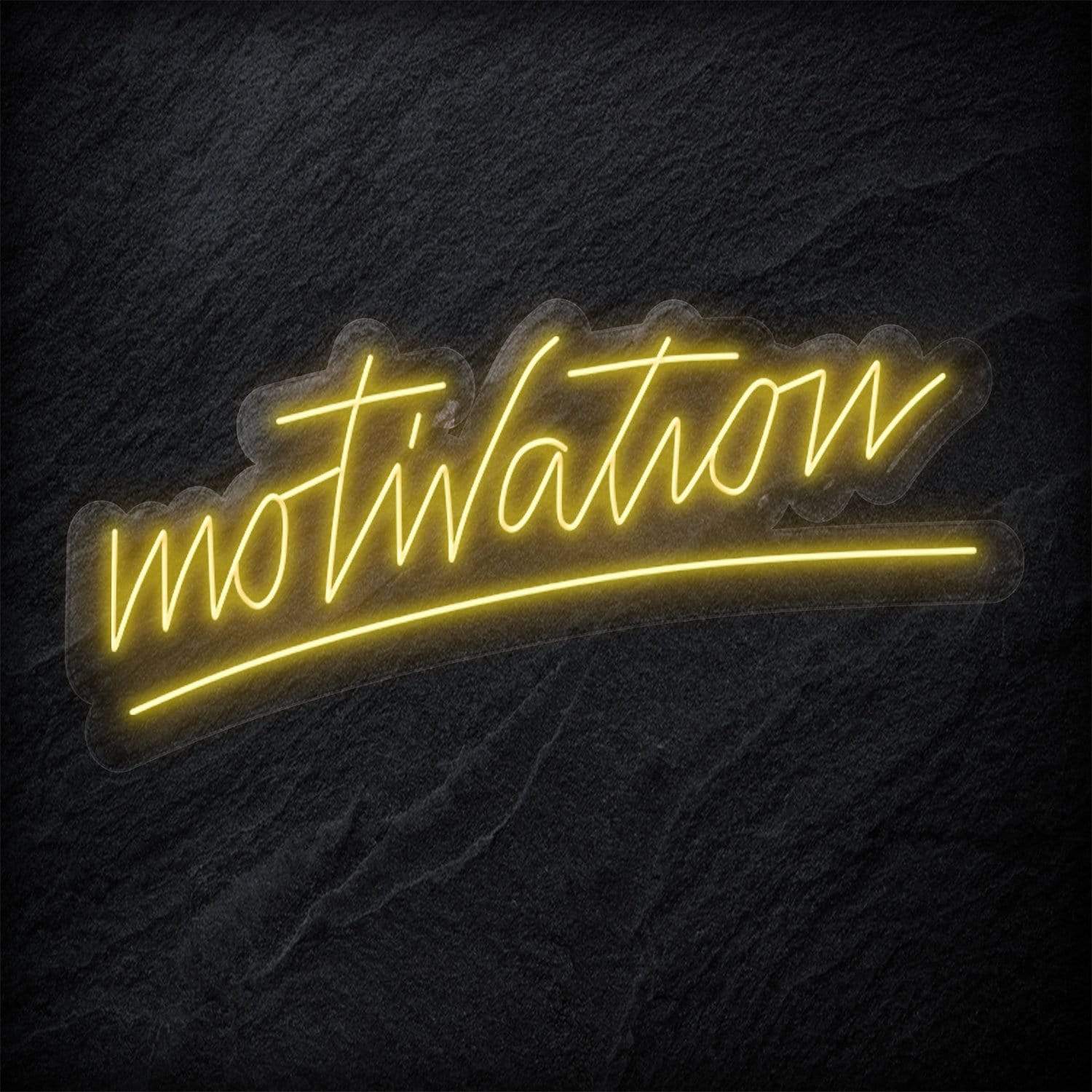 "Motivation" LED Neon Sign Schriftzug - NEONEVERGLOW