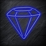 " Diamant " LED Neonschild Schriftzug Sign - NEONEVERGLOW