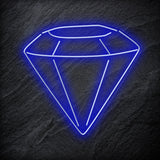 " Diamant " LED Neonschild Schriftzug Sign - NEONEVERGLOW