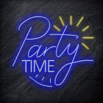 "Party Time" LED Neonschild Sign Schriftzug - NEONEVERGLOW