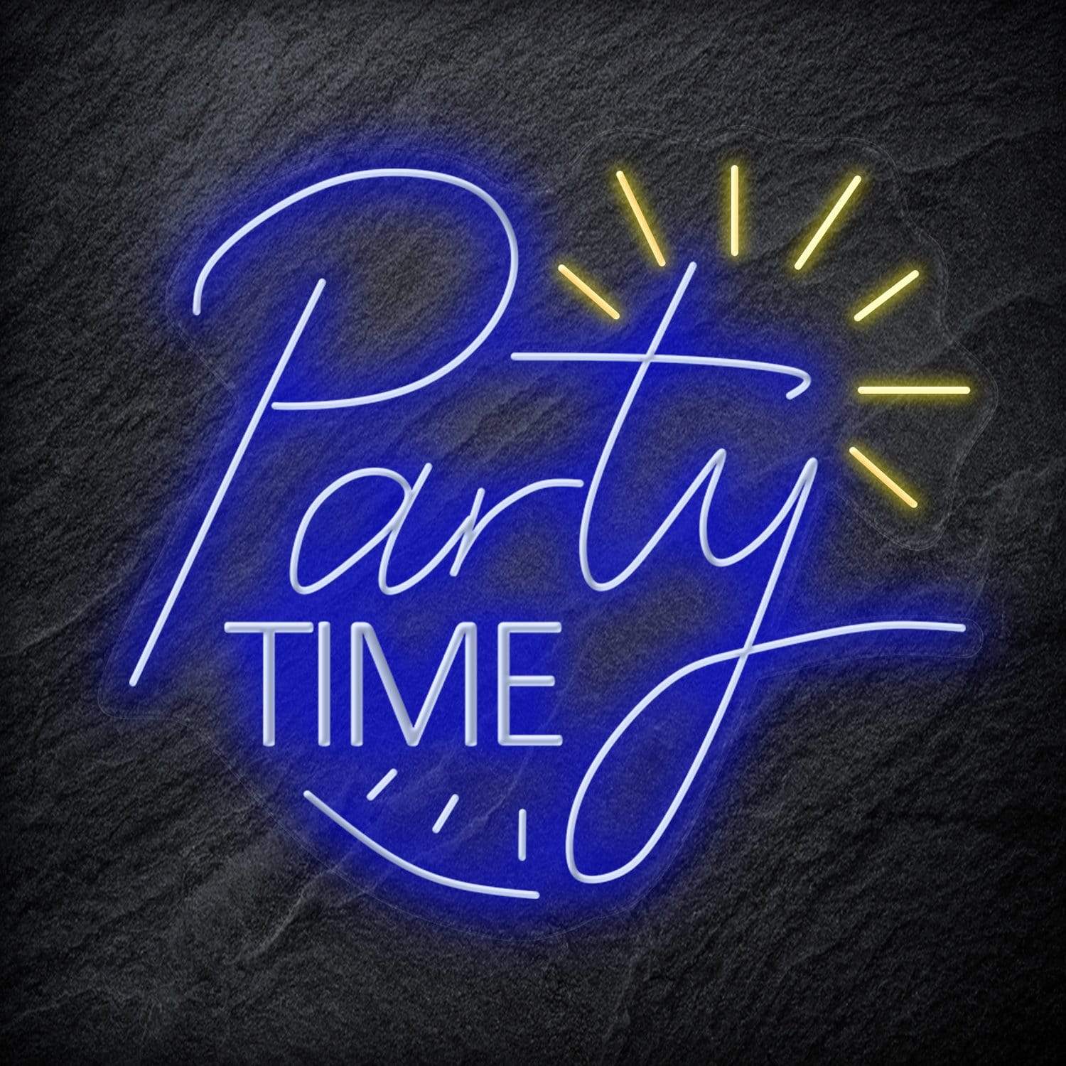 "Party Time" LED Neonschild Sign Schriftzug - NEONEVERGLOW