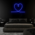 "Herz Heart" LED Neonschild Sign Schriftzug - NEONEVERGLOW