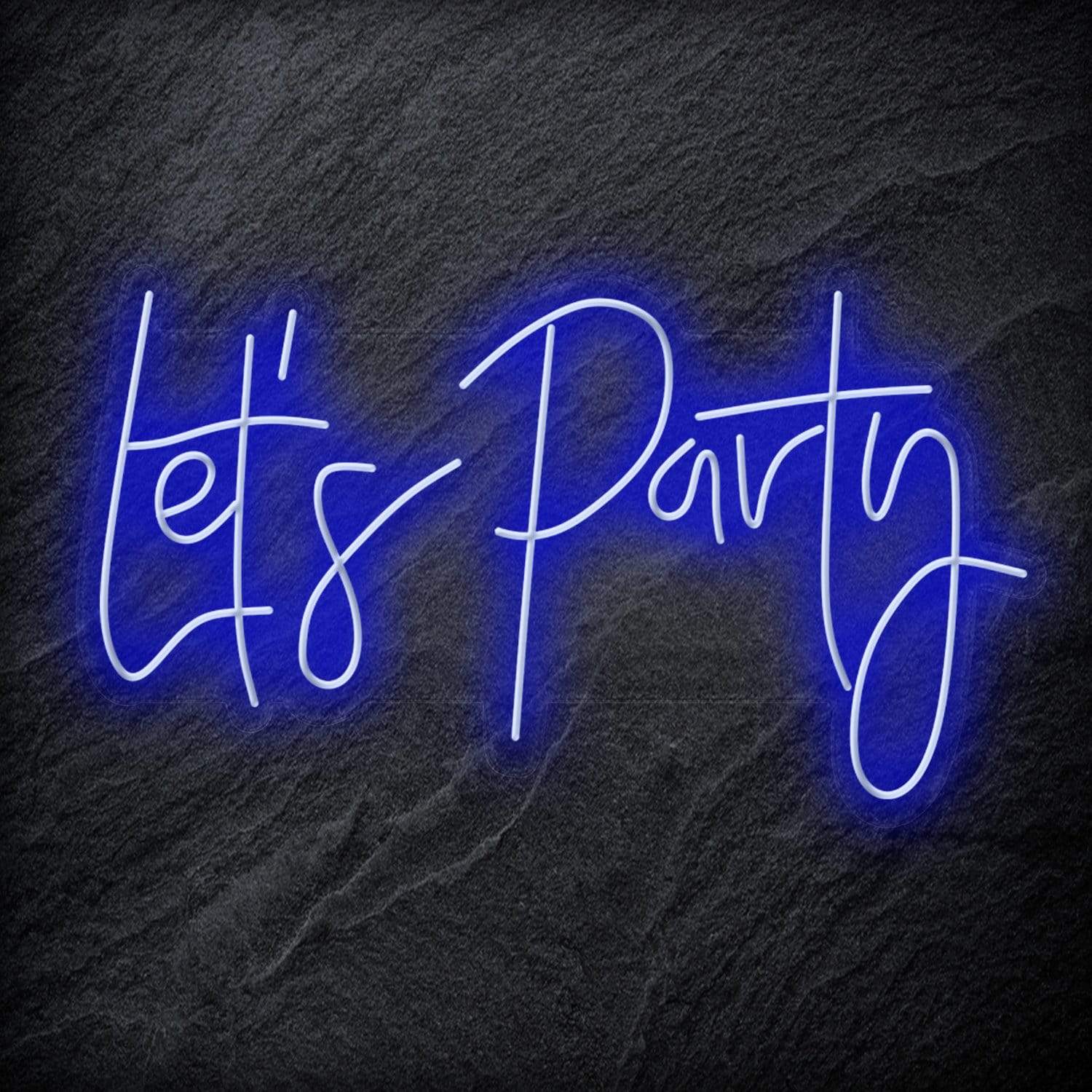 "Let´s Party " LED Neon Schriftzug - NEONEVERGLOW