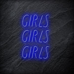 "GirlsGirlsGirls" LED Neonschild - NEONEVERGLOW