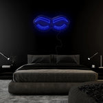 "Lashes" LED Neonschild Sign - NEONEVERGLOW
