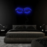 "Lashes" LED Neonschild Sign - NEONEVERGLOW