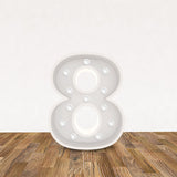 LED 3D Leuchtbuchstabe  " 8 " - NEONEVERGLOW