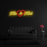 " Mr&Mrs " LED Hochzeit Neonschild Sign - NEONEVERGLOW