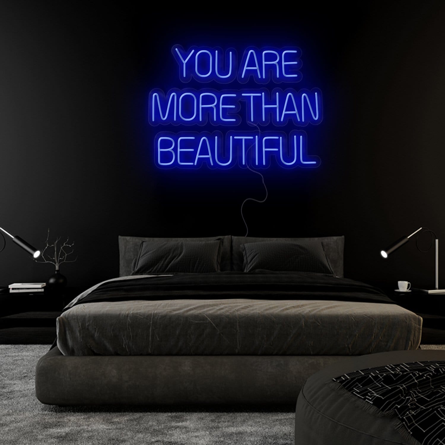 " You Are More Than Beautiful" LED Neonschild Sign Schriftzug - NEONEVERGLOW
