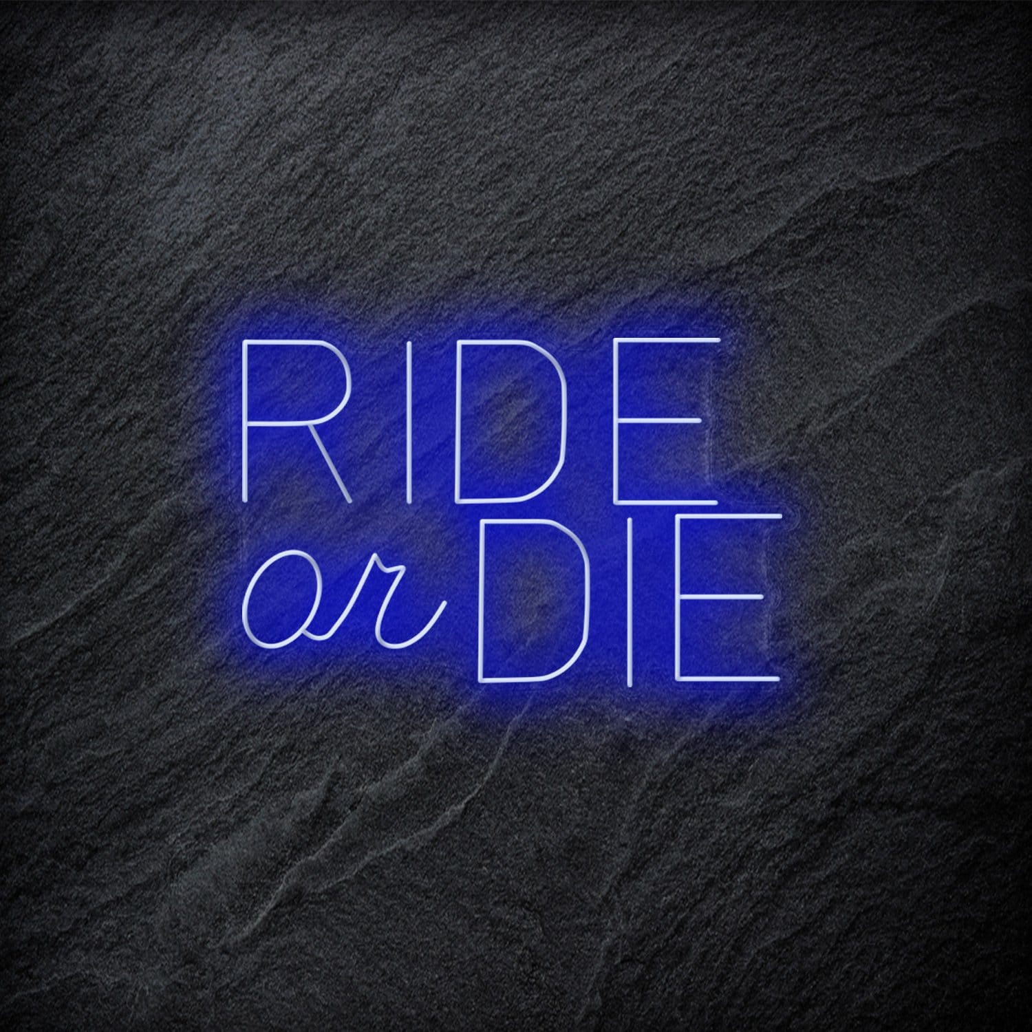 " Ride Or Die" LED Neon Schriftzug - NEONEVERGLOW
