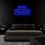 "Think The Box" LED Neonschild Sign - NEONEVERGLOW