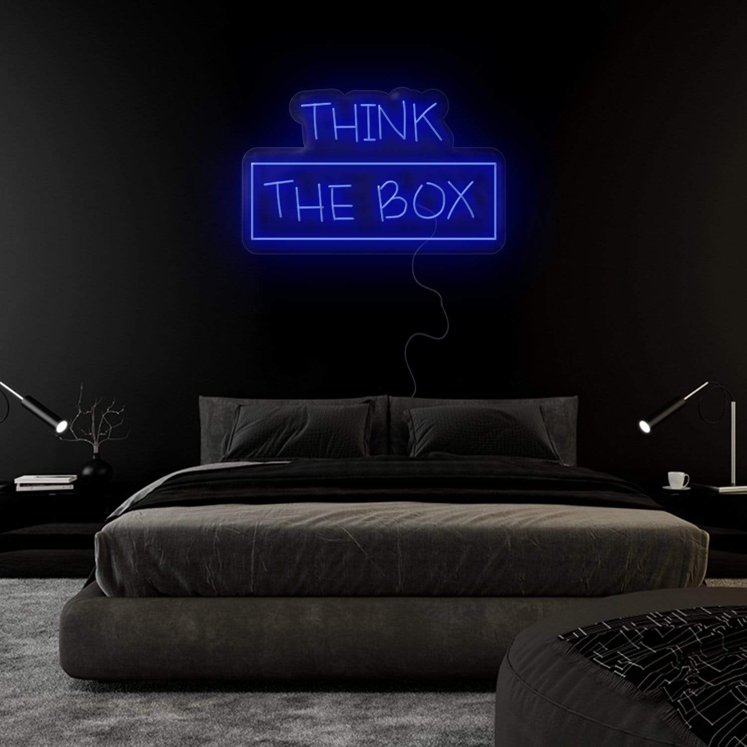 "Think The Box" LED Neonschild Sign - NEONEVERGLOW