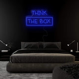 "Think The Box" LED Neonschild Sign - NEONEVERGLOW