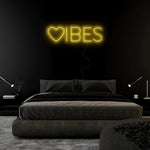 "Herz Vibes" LED Neonschild Sign - NEONEVERGLOW