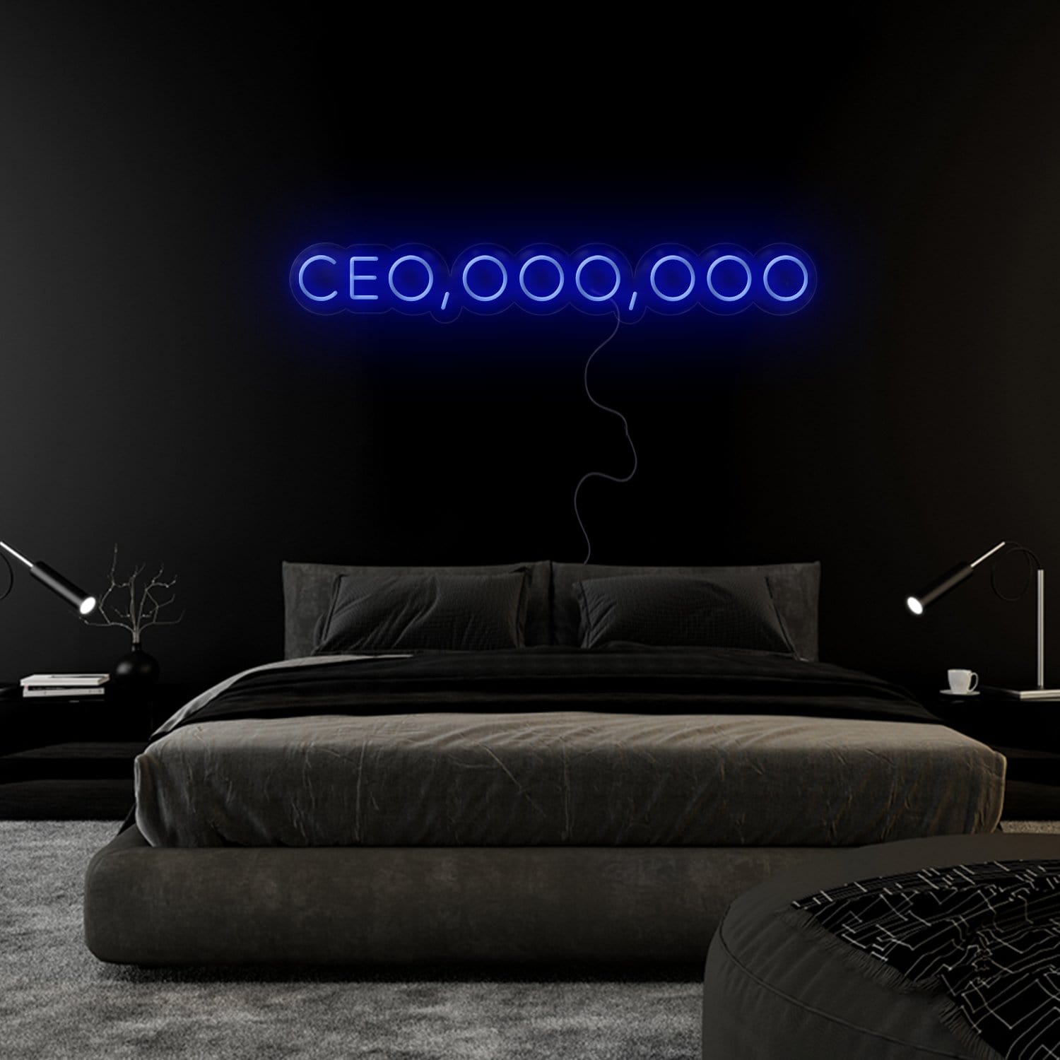 " Ceo,ooo,ooo" LED Neon Sign Schriftzug - NEONEVERGLOW