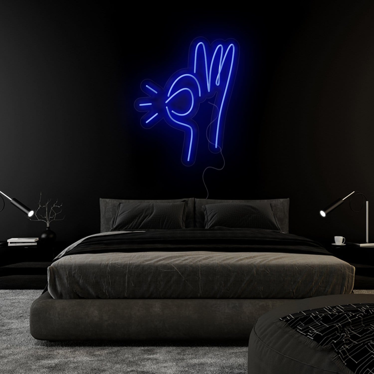 " Hand " LED Neonschild Sign Schriftzug - NEONEVERGLOW