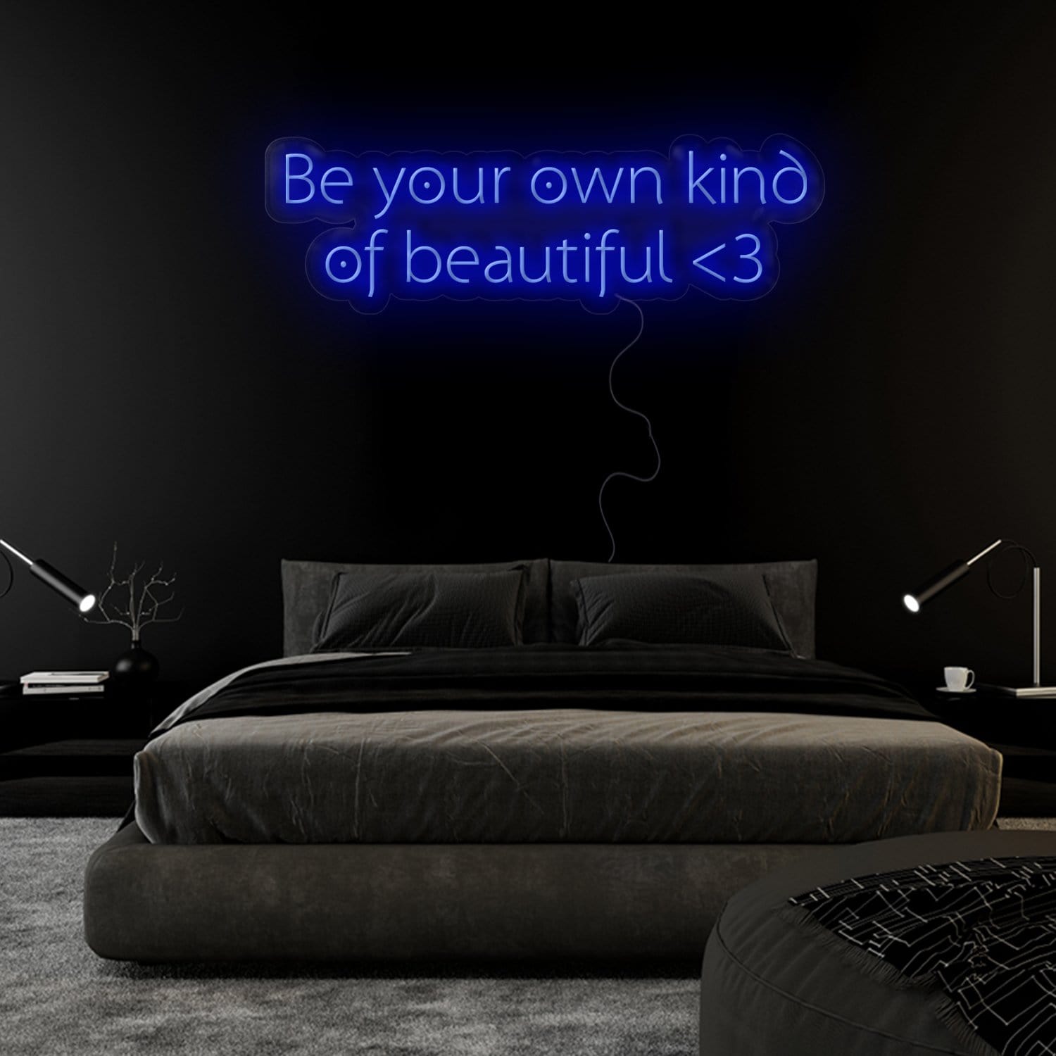 "Be Your Own Kind Of Beautiful" LED Neon Sign Schriftzug - NEONEVERGLOW