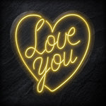 "Love You" LED Neonschild - NEONEVERGLOW