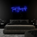 "Treat Yourself" LED Neon Sign Schriftzug - NEONEVERGLOW