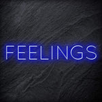 "Feelings"LED  Neon Schriftzug Sign - NEONEVERGLOW