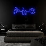 "Pizza Party Smile" LED Neonschild Sign Schriftzug - NEONEVERGLOW