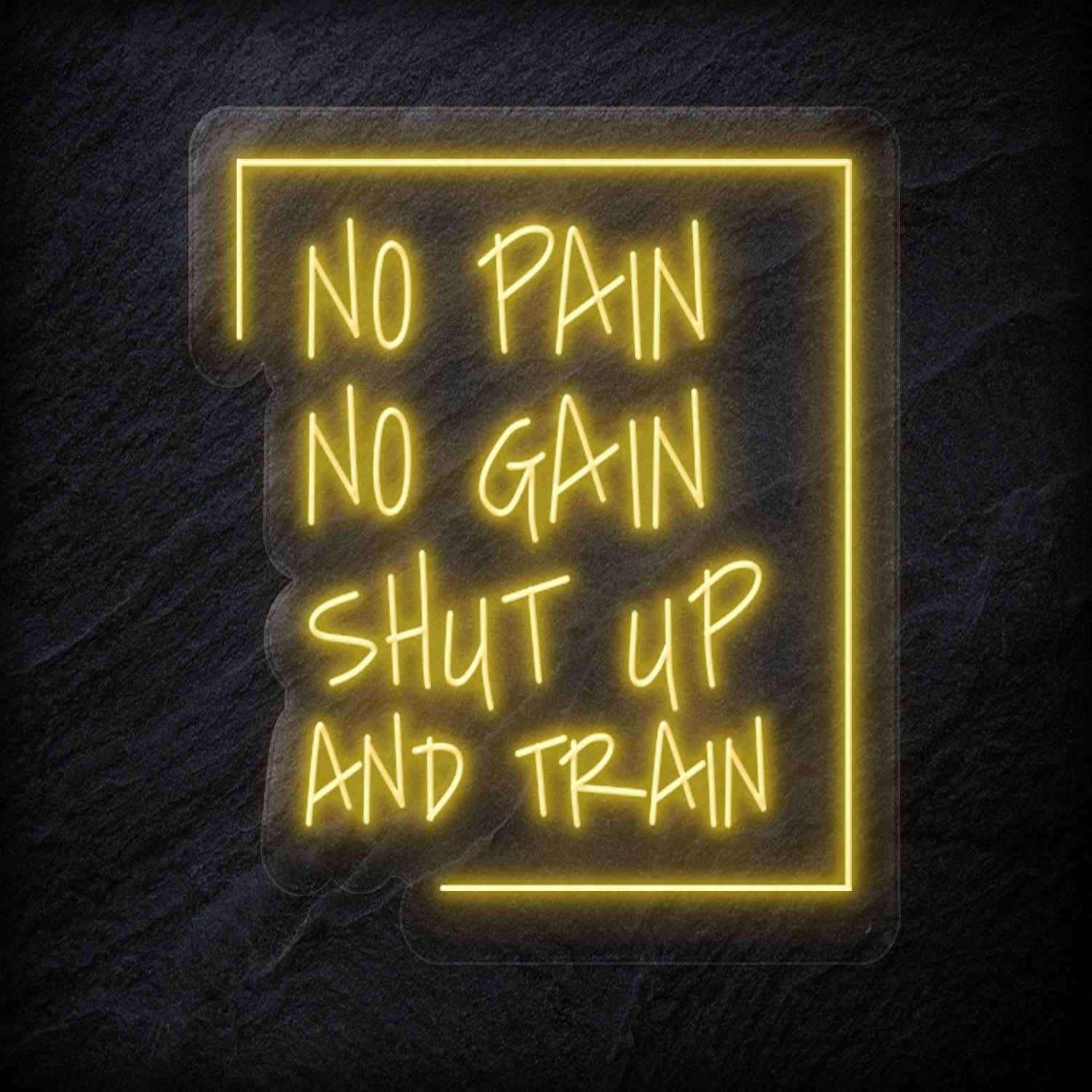 "No Pain No Gain " LED Neonschild Sign - NEONEVERGLOW
