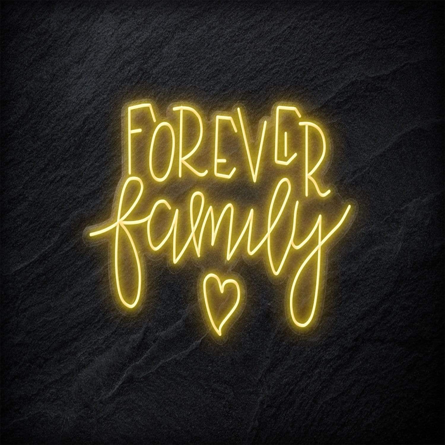 "Forever Family" LED Neonschild - NEONEVERGLOW