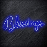 "Blessings" LED Neon Sign Schriftzug - NEONEVERGLOW