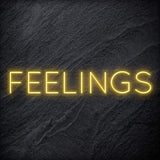 "Feelings"LED  Neon Schriftzug Sign - NEONEVERGLOW