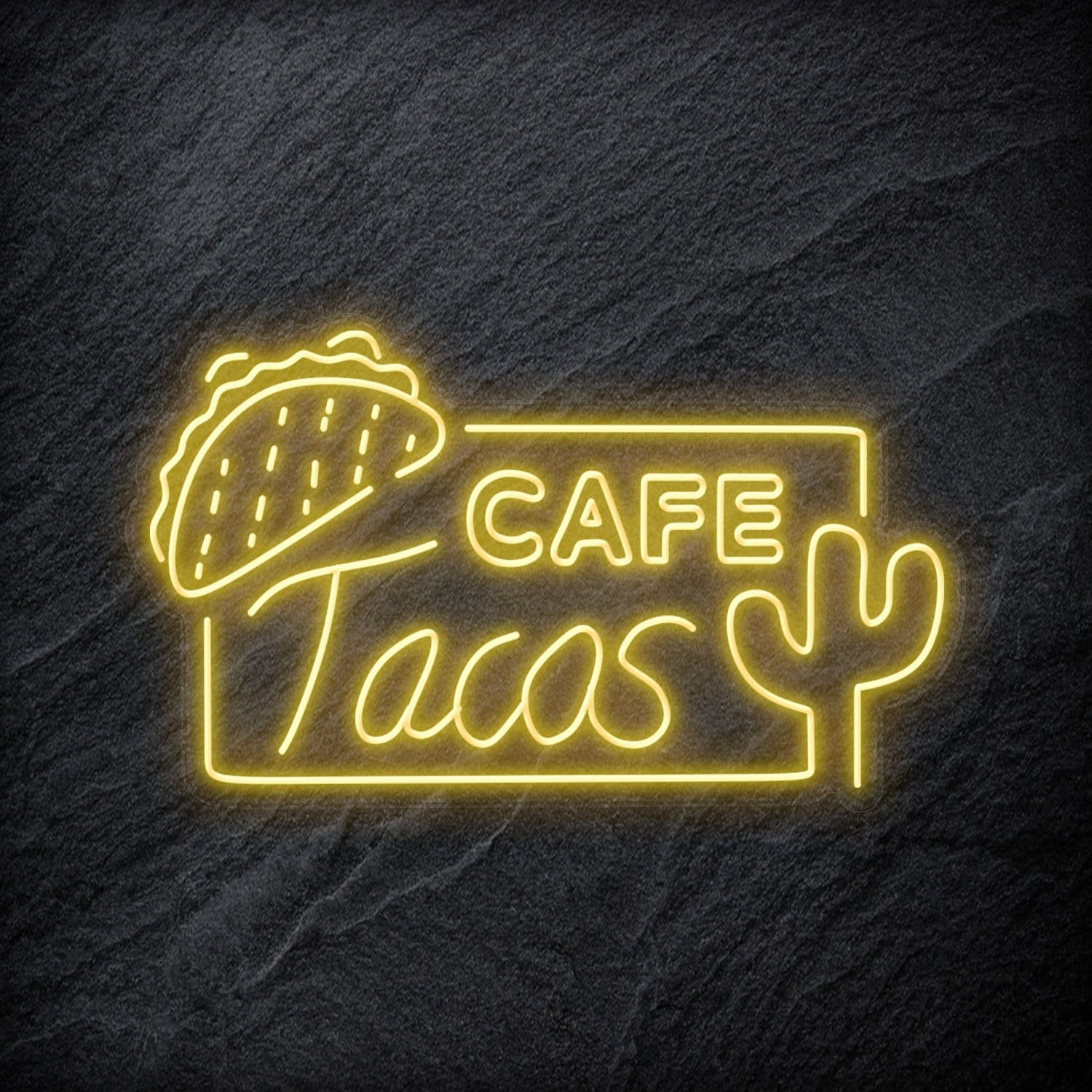 "Cafe Tacos" LED Neonschild - NEONEVERGLOW