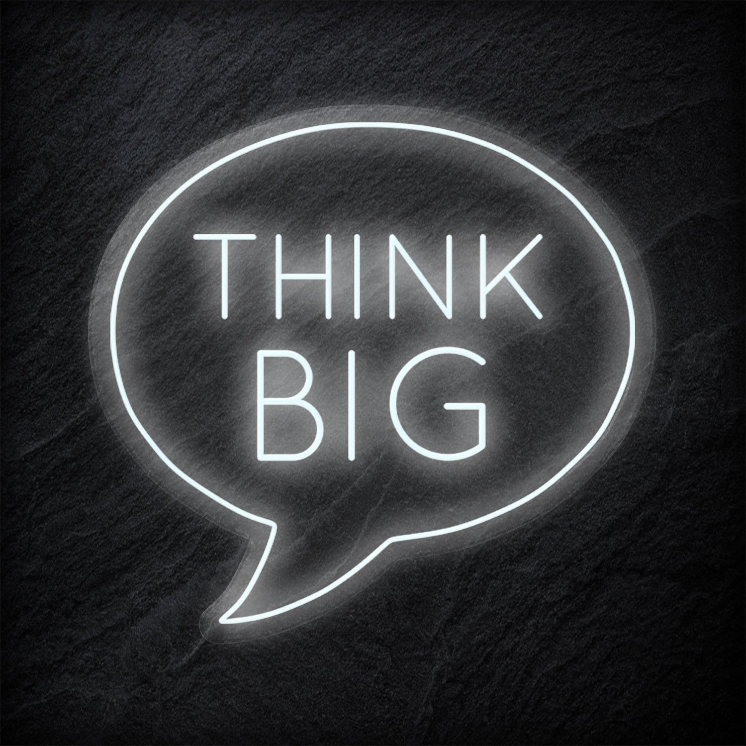"Think Big" LED  Neon Sign Schriftzug - NEONEVERGLOW