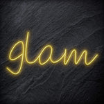 "Glam" LED Neon Schriftzug Sign - NEONEVERGLOW