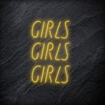 "GirlsGirlsGirls" LED Neonschild - NEONEVERGLOW