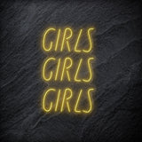 "GirlsGirlsGirls" LED Neonschild - NEONEVERGLOW