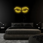 "Lashes" LED Neonschild Sign - NEONEVERGLOW