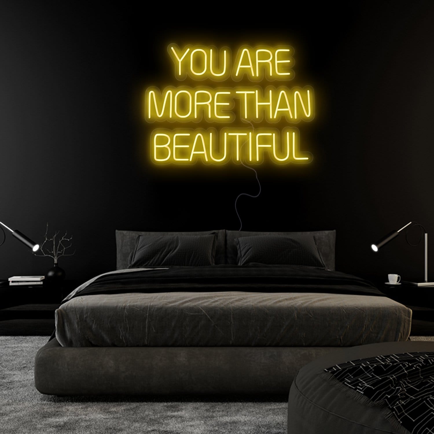 " You Are More Than Beautiful" LED Neonschild Sign Schriftzug - NEONEVERGLOW