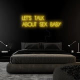 "Let´s Talk" LED Neon Sign Schriftzug - NEONEVERGLOW