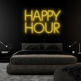 "Happy Hour" LED Neonschild Sign Schriftzug - NEONEVERGLOW